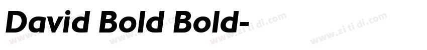 David Bold Bold字体转换